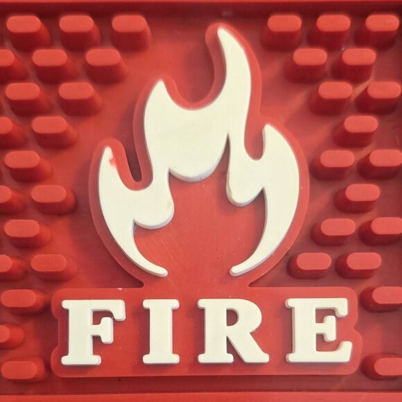 Jack Daniels Tennessee Fire Whiskey Rubber Bar Mat Old No 7 20.5"3.5"x.5" - Picture 4 of 5